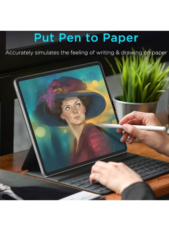 حماية شاشة ورقية للشعور 1Pack لجهاز Lenovo Idea Tab Plus/Tab K12 بحجم 12.1 بوصة 2025، كتابة سلسة بفيلم شعور ورقي سهل التركيب، بدون فقاعات، مضاد للخدش - Image 3